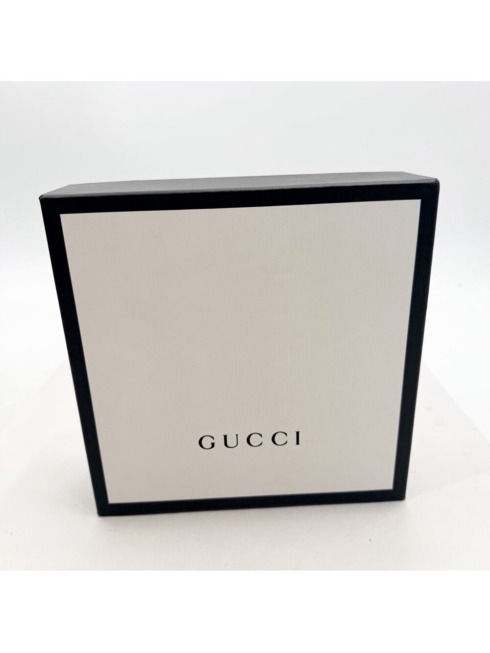 GUCCI Black & White Empty Gift Box - 9" x 9" x 2.75"